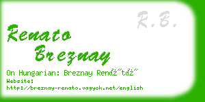 renato breznay business card